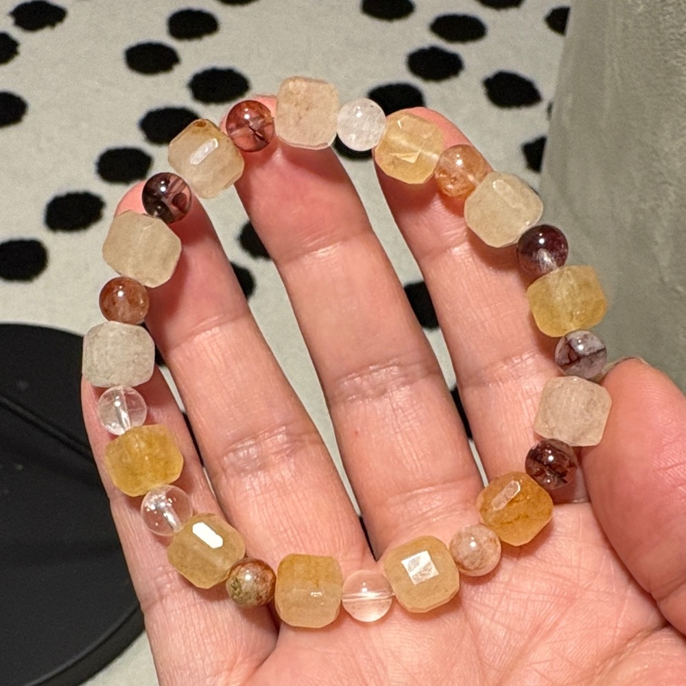 Multi-Color rabbit hair Bracelet